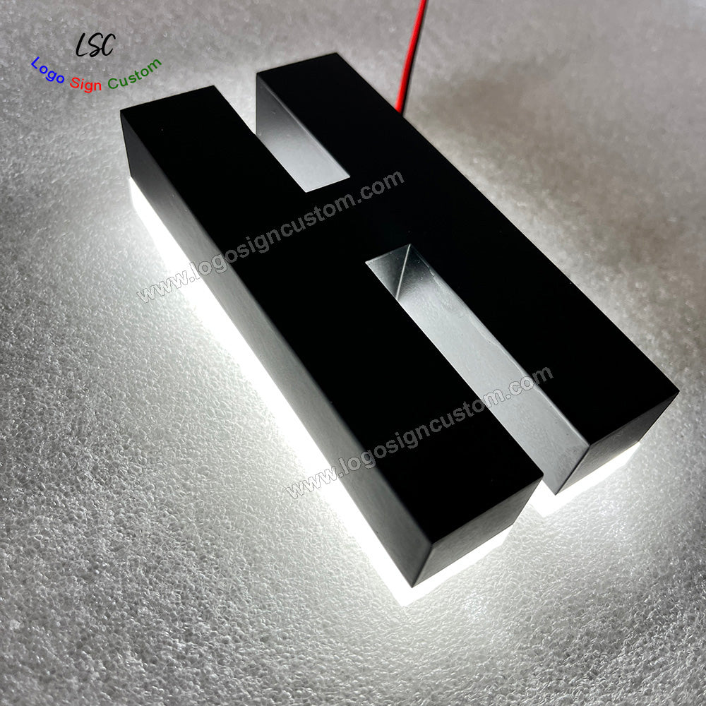 Custom 3D LED Letters Backlit Metal Shop Letter Sign for Outdoor Advertising Signboard