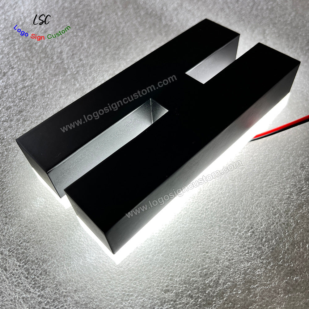 Custom 3D LED Letters Backlit Metal Shop Letter Sign for Outdoor Advertising Signboard