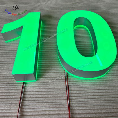 Custom 3D Double Sided Luminous Sign Acrylic Face Lit and Back Lit RGB Magic LED Shop Letter Signs