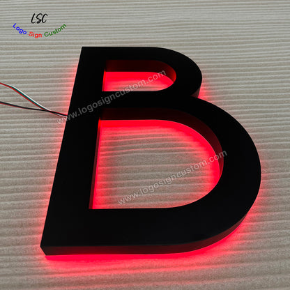 Custom Magic LED Backlit Metal Signboard RGB Night Club Signs for Outdoor Signage Waterproof