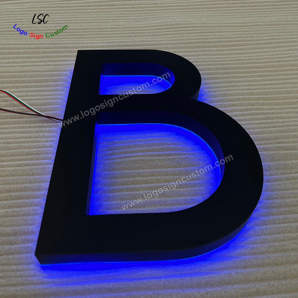 Custom Magic LED Backlit Metal Signboard RGB Night Club Signs for Outdoor Signage Waterproof
