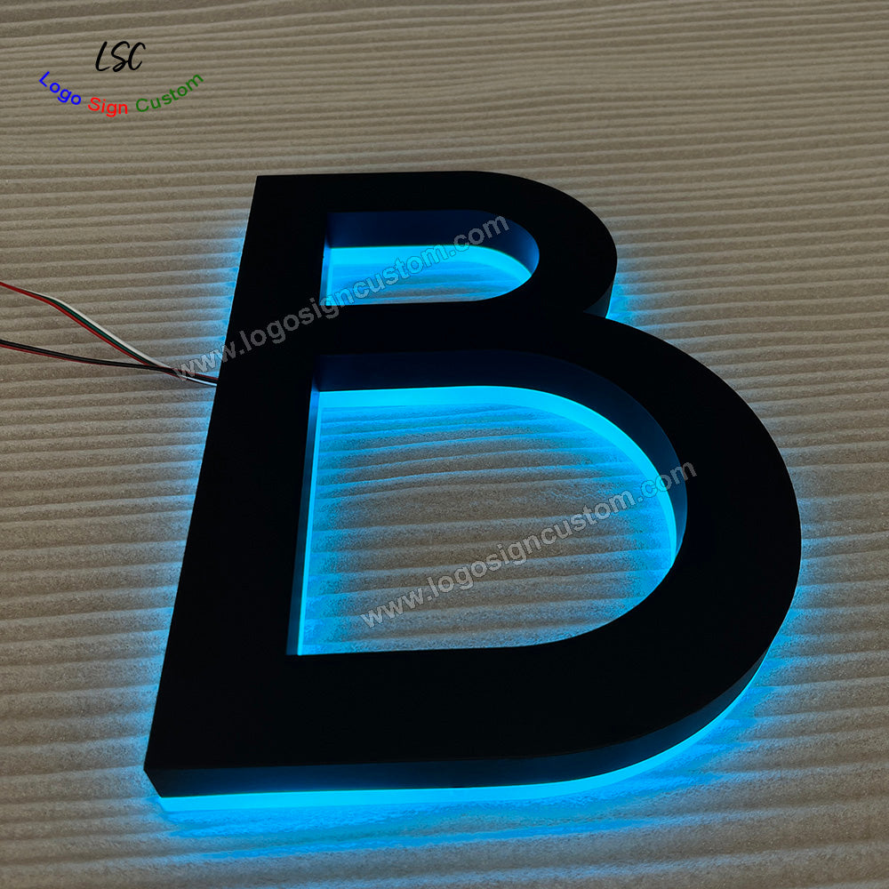 Custom Magic LED Backlit Metal Signboard RGB Night Club Signs for Outdoor Signage Waterproof