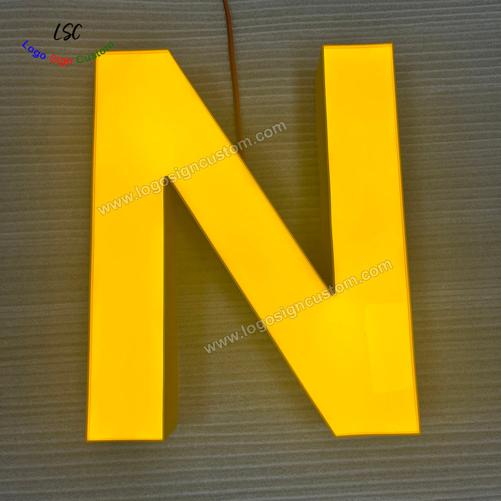 Custom Attractive Acrylic Face Lit LED Store Lights Shop Signs for Outdoor Advertising Design