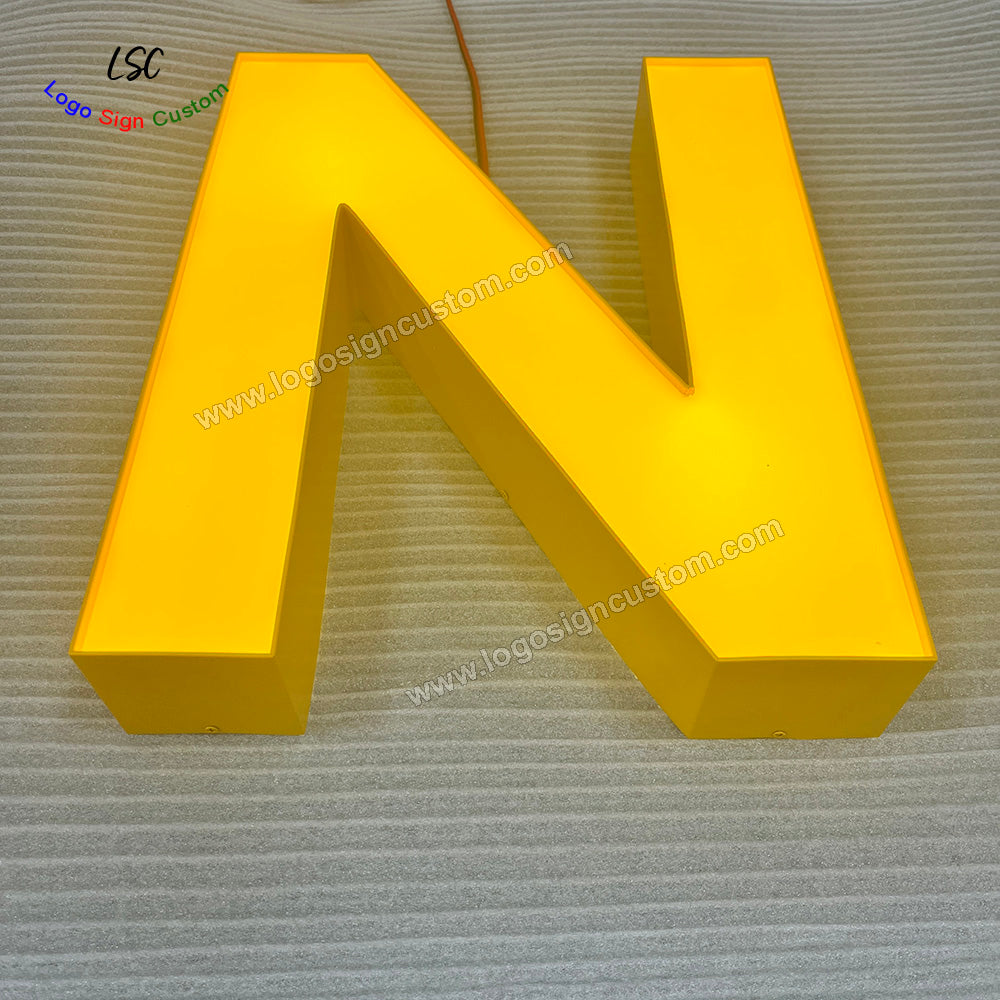Custom Attractive Acrylic Face Lit LED Store Lights Shop Signs for Outdoor Advertising Design