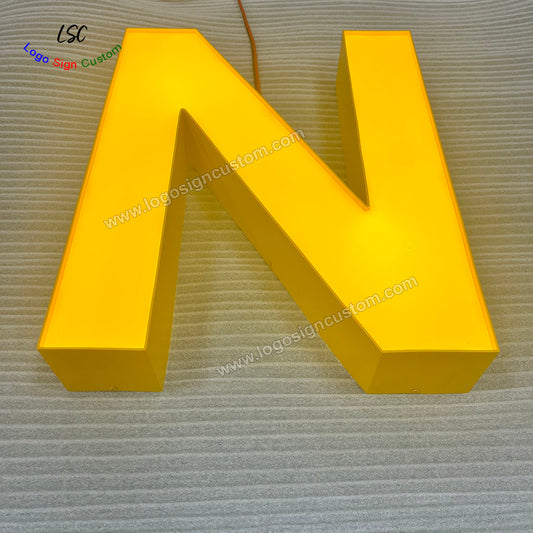 Custom Attractive Acrylic Face Lit LED Store Lights Shop Signs for Outdoor Advertising Design