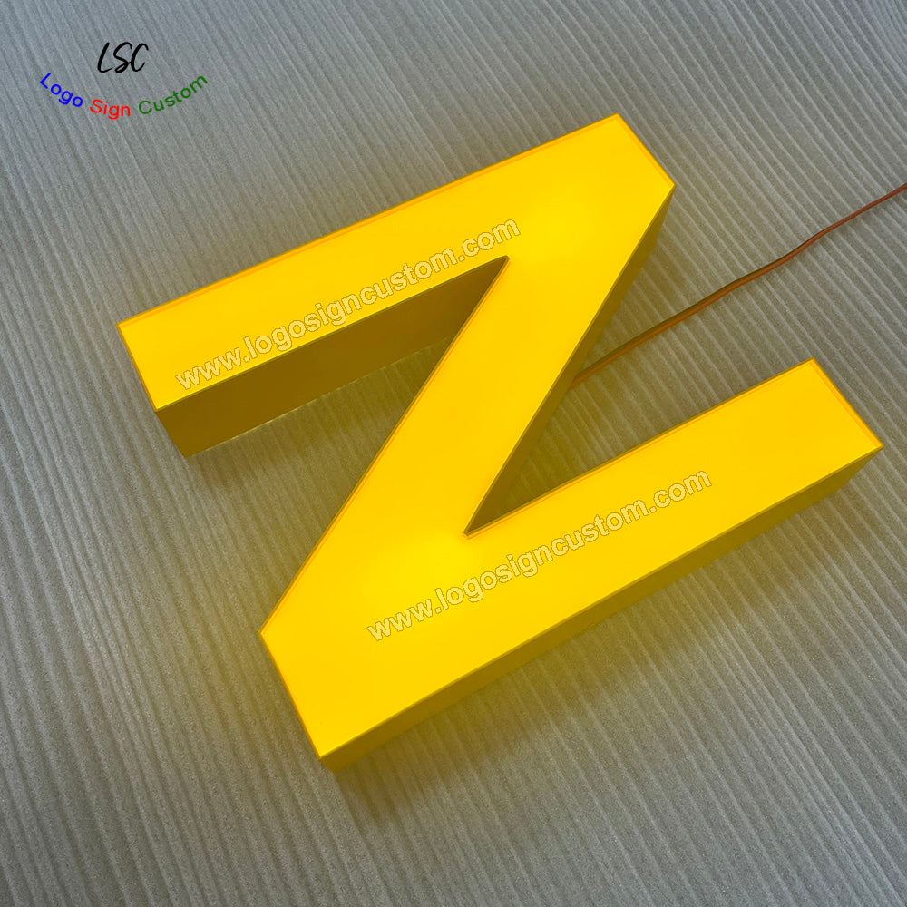 Custom Attractive Acrylic Face Lit LED Store Lights Shop Signs for Outdoor Advertising Design