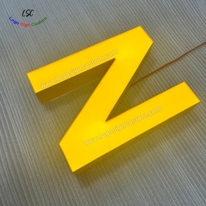 Custom Attractive Acrylic Face Lit LED Store Lights Shop Signs for Outdoor Advertising Design