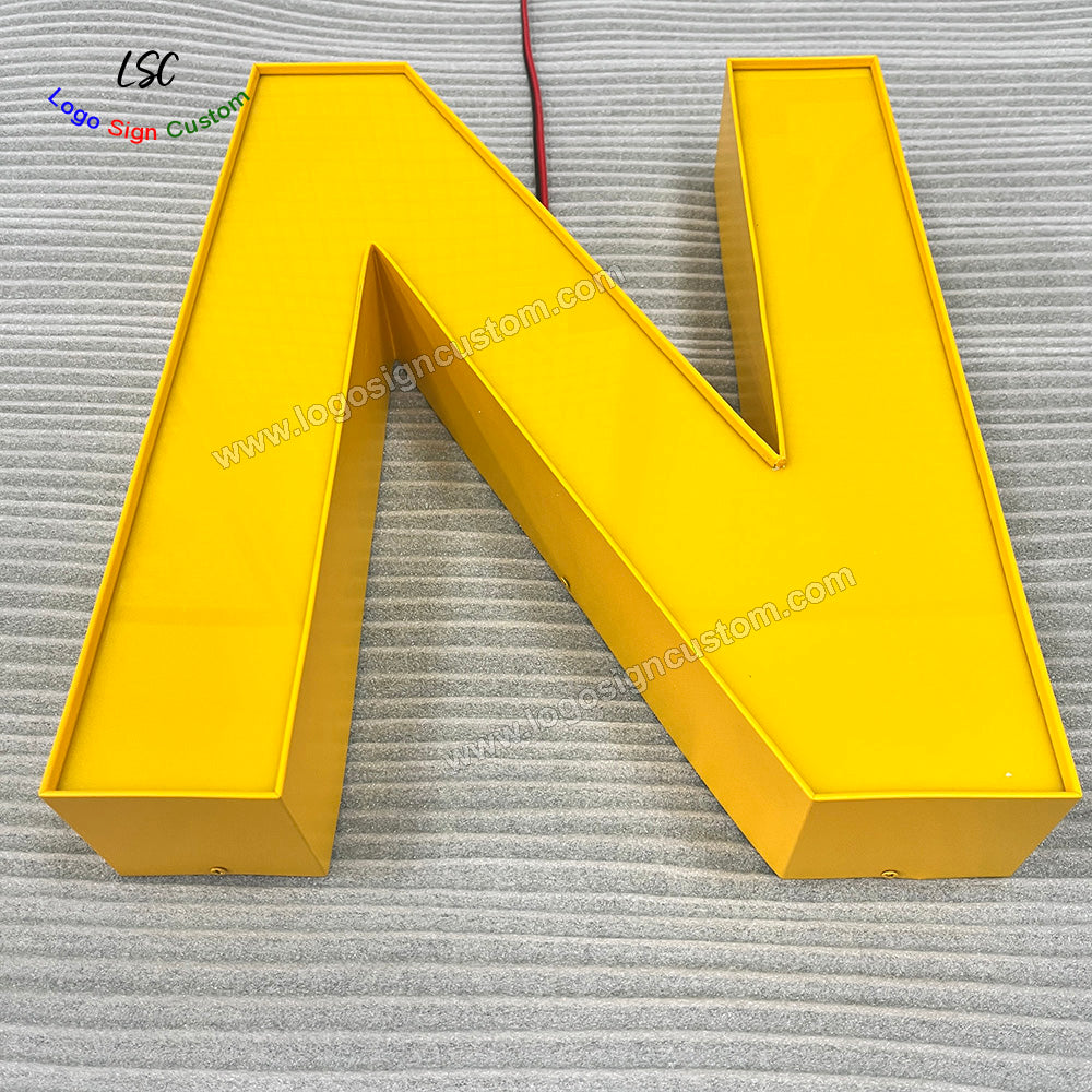 Custom Attractive Acrylic Face Lit LED Store Lights Shop Signs for Outdoor Advertising Design