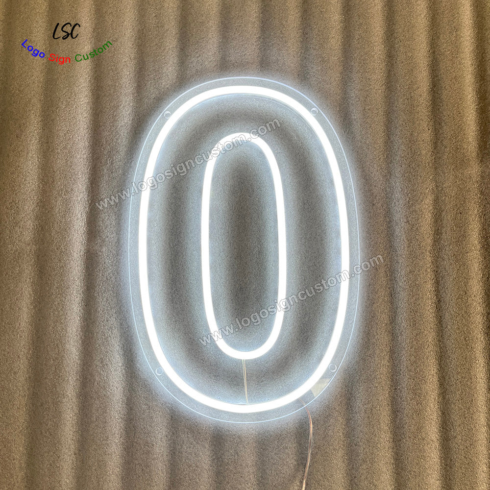 Custom 2nd 15th 21st 30th Birthday Party LED Number Lights Neon Sign for Party Decorations