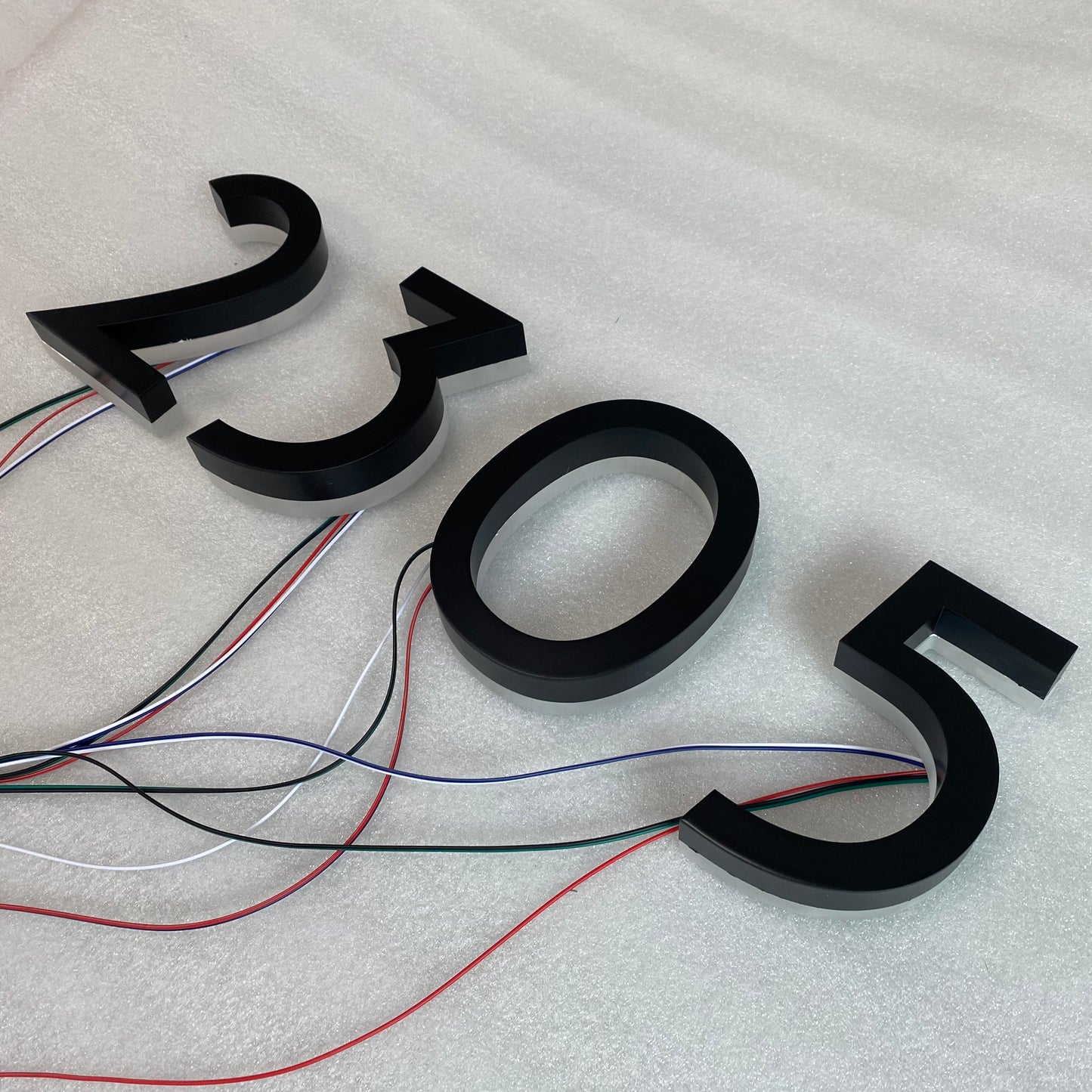 Professional Led Numbers Glow in The Dark Bright Led House Number Letter Signs with Back Acrylic Lights